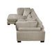 Homelegance - Traverse 3 Piece Modular Sectional with Reversible Chaise in Taupe - 8555GB*CRACVC - GreatFurnitureDeal