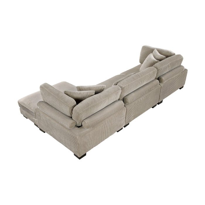 Homelegance - Traverse 3 Piece Modular Sectional with Reversible Chaise in Taupe - 8555GB*CRACVC - GreatFurnitureDeal