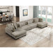 Homelegance - Traverse 4 Piece Modular Sectional with Reversible Chaise in Taupe - 8555GB*2AC2VC - GreatFurnitureDeal