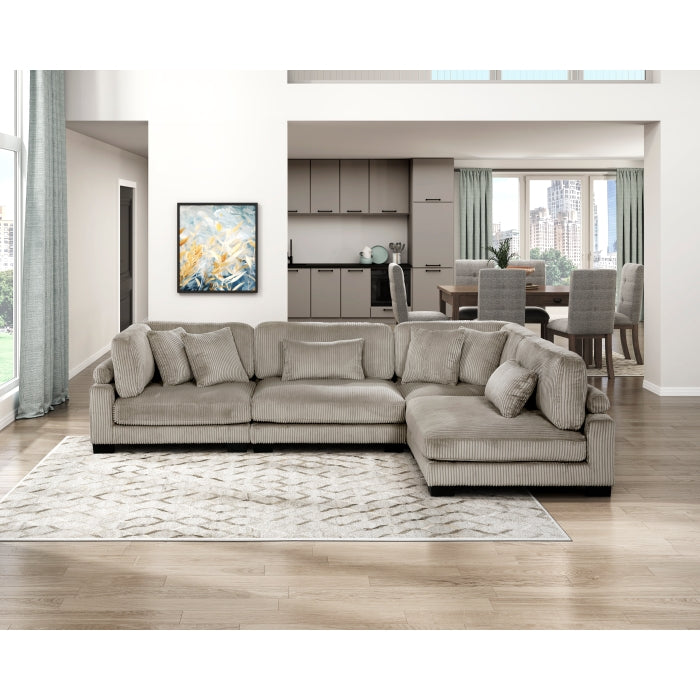 Homelegance - Traverse 4 Piece Modular Sectional in Taupe - 8555GB*4SC - GreatFurnitureDeal
