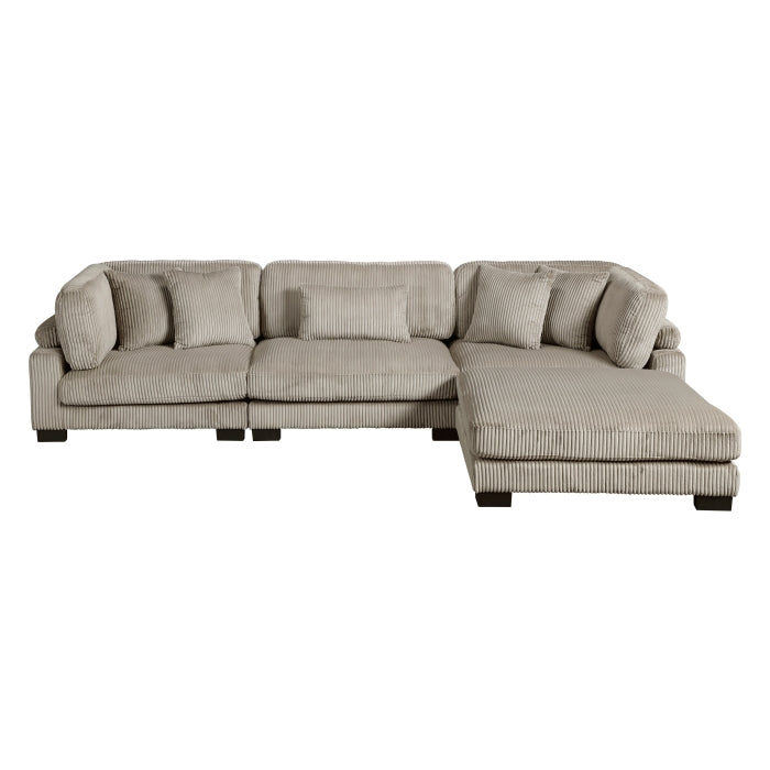 Homelegance - Traverse 4 Piece Modular Sectional with Ottoman - 8555GB*4OT - GreatFurnitureDeal