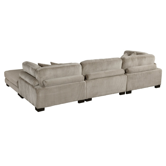Homelegance - Traverse 4 Piece Modular Sectional with Ottoman - 8555GB*4OT