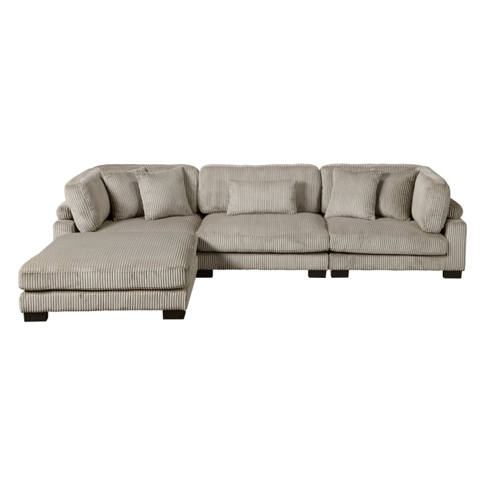 Homelegance - Traverse 4 Piece Modular Sectional with Ottoman - 8555GB*4OT