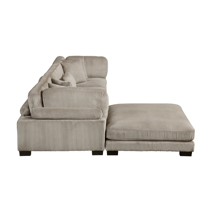 Homelegance - Traverse 4 Piece Modular Sectional with Ottoman - 8555GB*4OT