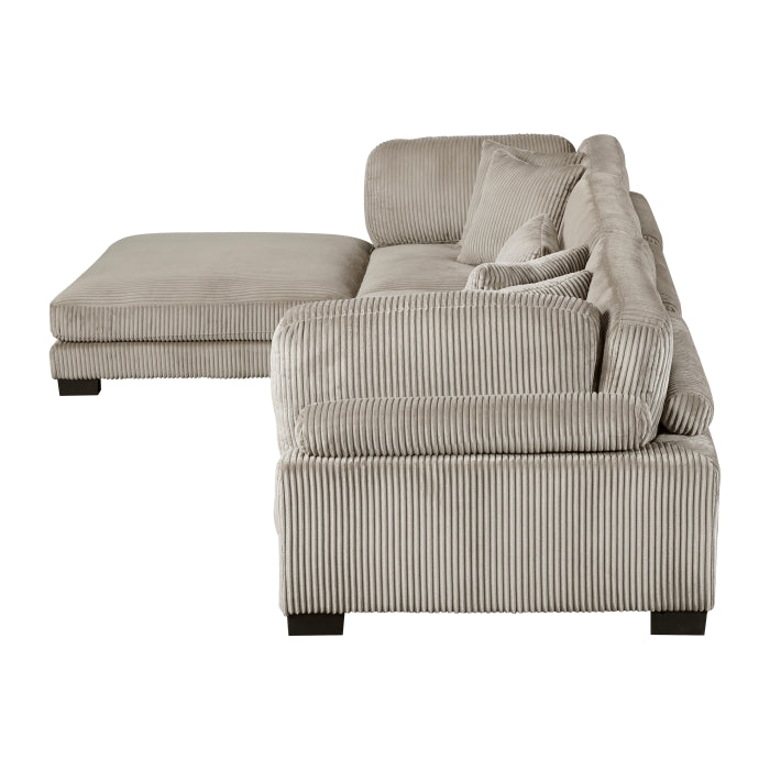 Homelegance - Traverse 4 Piece Modular Sectional with Ottoman - 8555GB*4OT