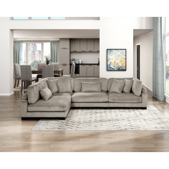 Homelegance - Traverse 4 Piece Modular Sectional in Taupe - 8555GB*4SC - GreatFurnitureDeal