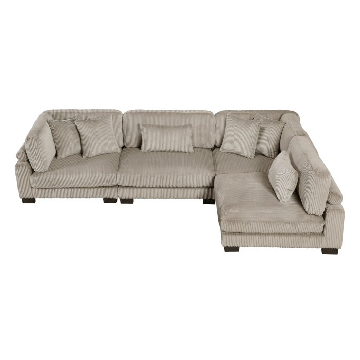 Homelegance - Traverse 4 Piece Modular Sectional in Taupe - 8555GB*4SC - GreatFurnitureDeal