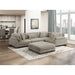 Homelegance - Traverse 5 Piece Modular Sectional with Ottoman - 8555GB*3CRACOT - GreatFurnitureDeal