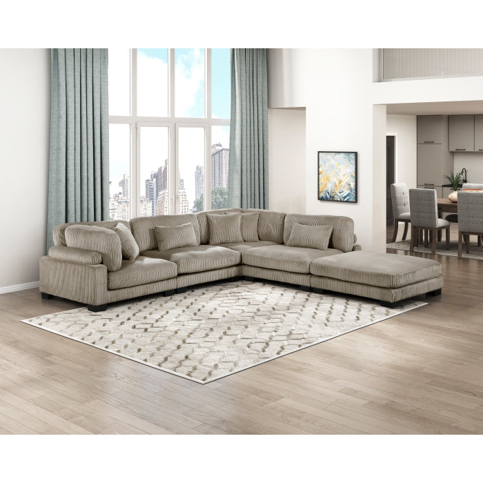 Homelegance - Traverse 5 Piece Modular Sectional - 8555GB*2AC3CR - GreatFurnitureDeal