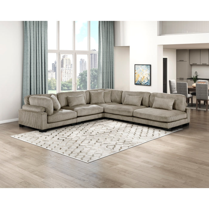 Homelegance - Traverse 5 Piece Modular Sectional - 8555GB*5SC - GreatFurnitureDeal