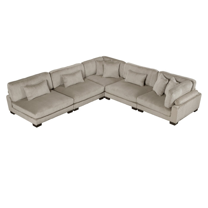 Homelegance - Traverse 5 Piece Modular Sectional - 8555GB*5SC - GreatFurnitureDeal