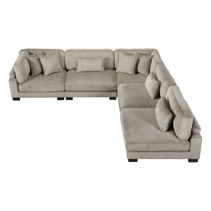 Homelegance - Traverse 5 Piece Modular Sectional - 8555GB*5SC - GreatFurnitureDeal