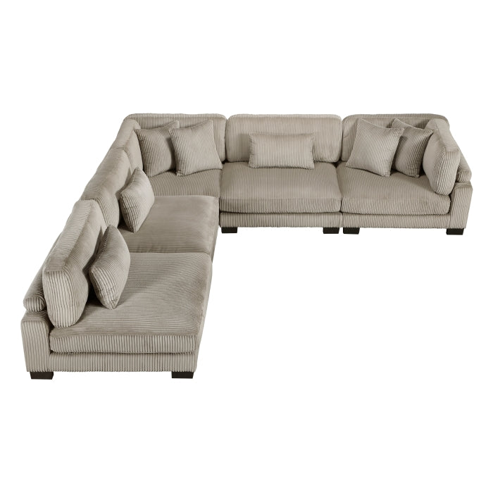 Homelegance - Traverse 5 Piece Modular Sectional - 8555GB*5SC