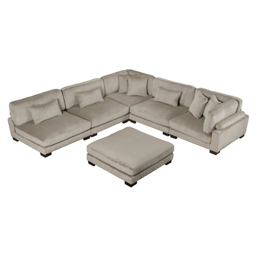 Homelegance - Traverse 5 Piece Modular Sectional with Ottoman - 8555GB*6OT - GreatFurnitureDeal