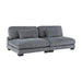 Homelegance - Traverse 5 Piece Modular Sectional with Ottoman - 8555GY*3CRACOT - GreatFurnitureDeal