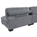 Homelegance - Traverse 7 Piece Modular Sectional with Reversible Chaise and Ottoman - 8555GY*2CR3ACVCOT - GreatFurnitureDeal