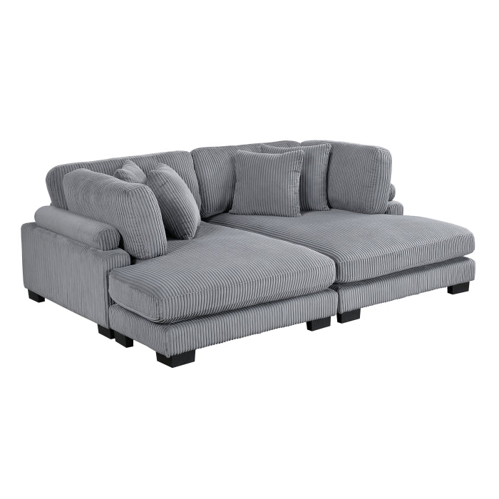 Homelegance - Traverse 2 Piece Chaise Lounge - 8555GY*2VC - GreatFurnitureDeal