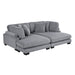 Homelegance - Traverse 2 Piece Chaise Lounge - 8555GY*2VC - GreatFurnitureDeal