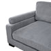 Homelegance - Traverse 4 Piece Modular Sectional with Reversible Chaise and Ottoman - 8555GY*CRACVCOT - GreatFurnitureDeal