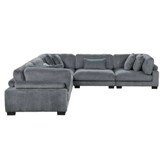 Homelegance - Traverse 5 Piece Modular Sectional - 8555GY*2AC3CR - GreatFurnitureDeal