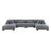 Homelegance - Traverse 6 Piece Modular Sectional with Ottomans - 8555GY*2CR2AC2OT - GreatFurnitureDeal