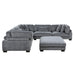 Homelegance - Traverse 6 Piece Modular Sectional with Ottoman - 8555GY*3CR2ACOT - GreatFurnitureDeal