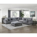 Homelegance - Traverse 6 Piece Modular Sectional with Ottoman - 8555GY*3CR2ACOT - GreatFurnitureDeal