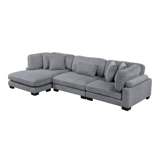 Homelegance - Traverse 3 Piece Modular Sectional with Reversible Chaise Sofa - 8555GY*CRACVC - GreatFurnitureDeal