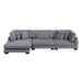 Homelegance - Traverse 3 Piece Modular Sectional with Reversible Chaise Sofa - 8555GY*CRACVC - GreatFurnitureDeal