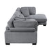 Homelegance - Traverse 3 Piece Modular Sectional with Reversible Chaise Sofa - 8555GY*CRACVC - GreatFurnitureDeal