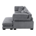 Homelegance - Traverse 3 Piece Modular Sectional with Reversible Chaise Sofa - 8555GY*CRACVC - GreatFurnitureDeal
