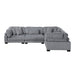 Homelegance - Traverse 4 Piece Modular Sectional - 8555GY*3CRAC - GreatFurnitureDeal