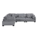Homelegance - Traverse 4 Piece Modular Sectional - 8555GY*3CRAC - GreatFurnitureDeal