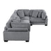 Homelegance - Traverse 4 Piece Modular Sectional - 8555GY*3CRAC - GreatFurnitureDeal