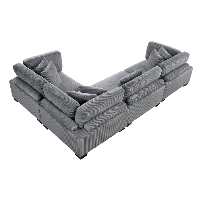 Homelegance - Traverse 4 Piece Modular Sectional - 8555GY*3CRAC