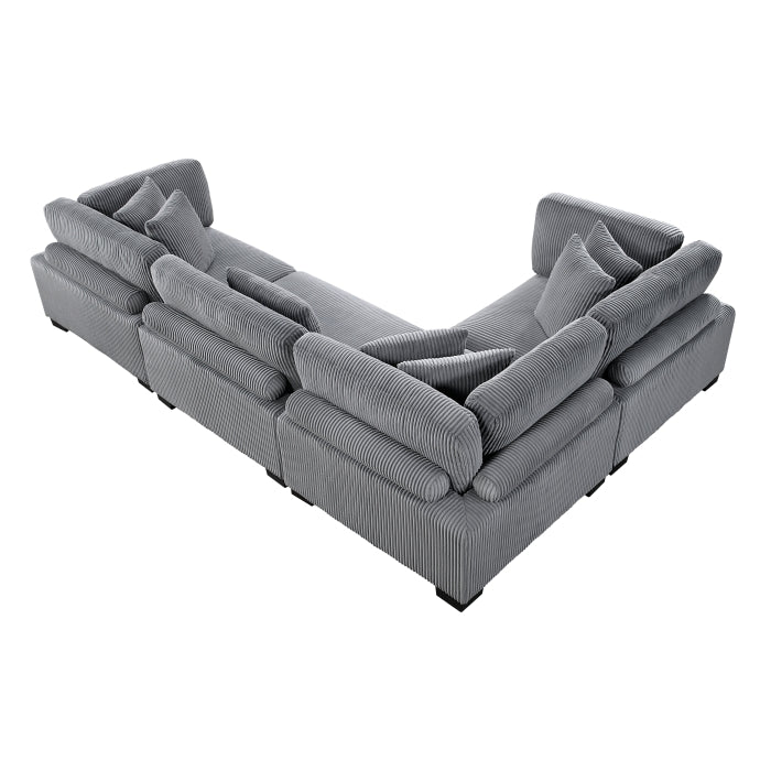 Homelegance - Traverse 4 Piece Modular Sectional - 8555GY*3CRAC