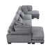Homelegance - Traverse 4 Piece Modular Sectional with Reversible Chaise - 8555GY*2AC2VC - GreatFurnitureDeal