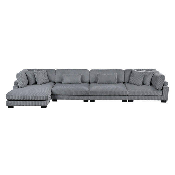 Homelegance - Traverse 4 Piece Modular Sectional with Reversible Chaise - 8555GY*CR2ACVC - GreatFurnitureDeal