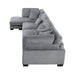 Homelegance - Traverse 4 Piece Modular Sectional with Reversible Chaise - 8555GY*CR2ACVC - GreatFurnitureDeal