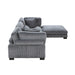 Homelegance - Traverse 4 Piece Modular Sectional with Ottoman - 8555GY*4OT - GreatFurnitureDeal