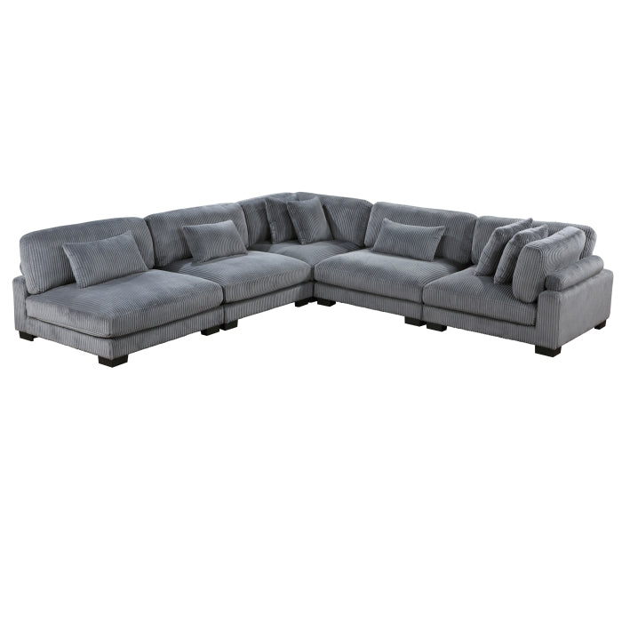 Homelegance - Traverse 5 Piece Modular Sectional - 8555GY*5SC - GreatFurnitureDeal