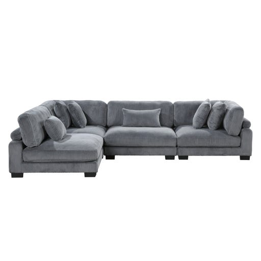 Homelegance - Traverse 4 Piece Modular Sectional - 8555GY*4SC - GreatFurnitureDeal