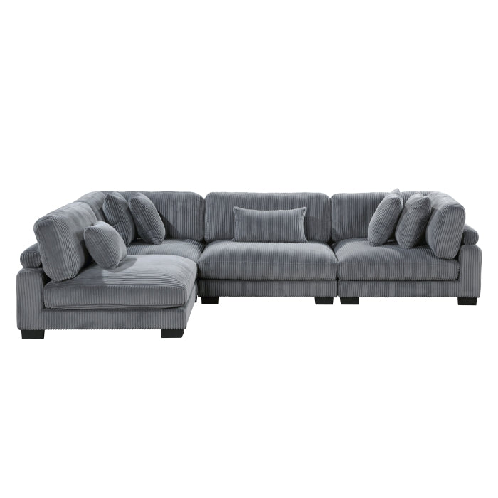 Homelegance - Traverse 4 Piece Modular Sectional - 8555GY*4SC - GreatFurnitureDeal