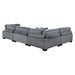 Homelegance - Traverse 4 Piece Modular Sectional - 8555GY*4SC - GreatFurnitureDeal