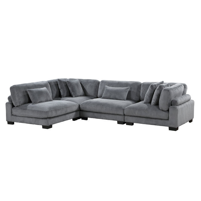 Homelegance - Traverse 4 Piece Modular Sectional - 8555GY*4SC - GreatFurnitureDeal