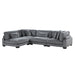 Homelegance - Traverse 4 Piece Modular Sectional - 8555GY*4SC - GreatFurnitureDeal