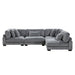 Homelegance - Traverse 4 Piece Modular Sectional - 8555GY*4SC - GreatFurnitureDeal