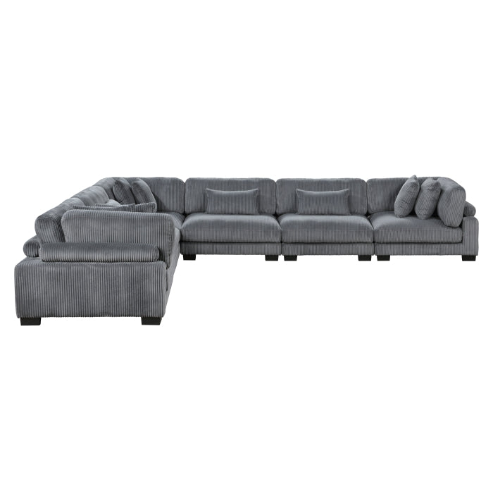 Homelegance - Traverse 6 Piece Modular Sectional - 8555GY*3CR3AC - GreatFurnitureDeal