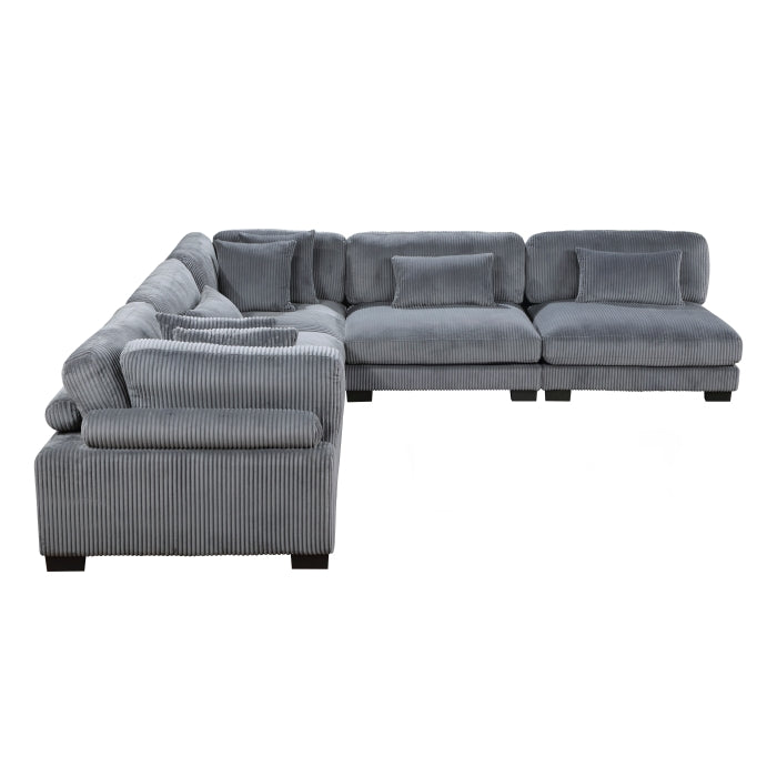 Homelegance - Traverse 5 Piece Modular Sectional - 8555GY*5SC - GreatFurnitureDeal