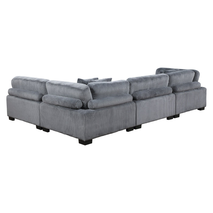 Homelegance - Traverse 4 Piece Modular Sectional - 8555GY*4SC - GreatFurnitureDeal
